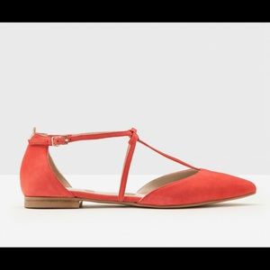 EUC Boden Jennifer T-Strap Flat 7.5/Melon